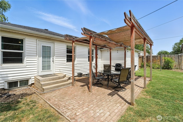 2348 Rainier St, Walla Walla, WA 99362 - view of patio featuring entry steps and a pergola