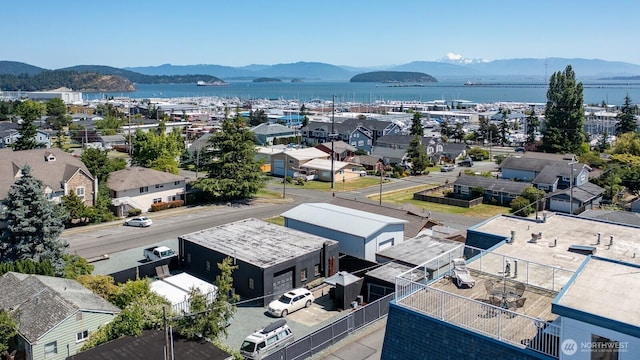 910 34th St Unit 302, Anacortes, WA 98221 - aerial view of a water and mountain view