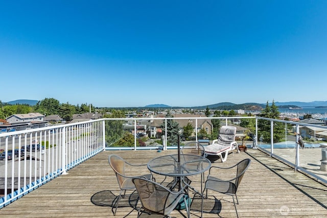 910 34th St Unit 302, Anacortes, WA 98221 - deck featuring a mountain view