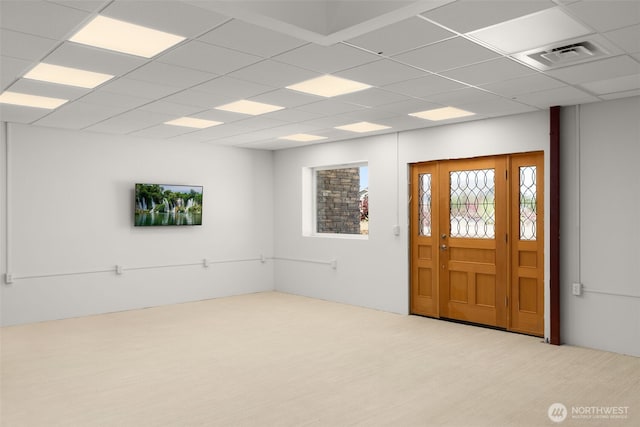 431 Airport Way SW, Mattawa, WA 99349 - entryway featuring carpet and a drop ceiling
