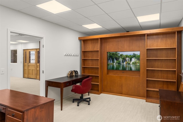 431 Airport Way SW, Mattawa, WA 99349 - office with light carpet and a paneled ceiling