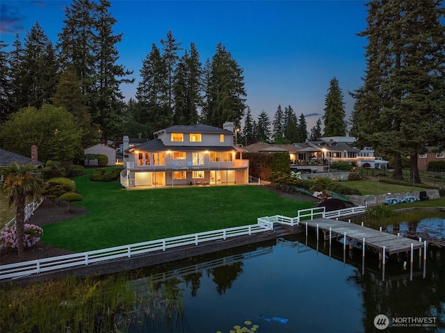 3604 Serene Way, Lynnwood, WA 98087 - back of property with a chimney and a balcony