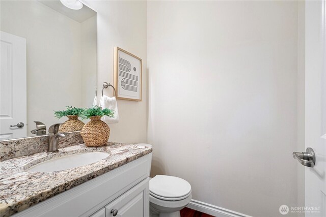 17445 NE 28th St, Redmond, WA 98052 - bathroom featuring vanity and wood finished floors