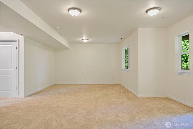 17445 NE 28th St, Redmond, WA 98052 - empty room with light carpet and baseboards