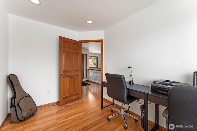 582 Lower Daniels Dr, East Wenatchee, WA 98802 - office space featuring light wood-style floors and recessed lighting