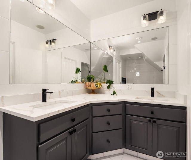 1012 2nd Ave W, Seattle, WA 98119 - full bath featuring double vanity and a shower
