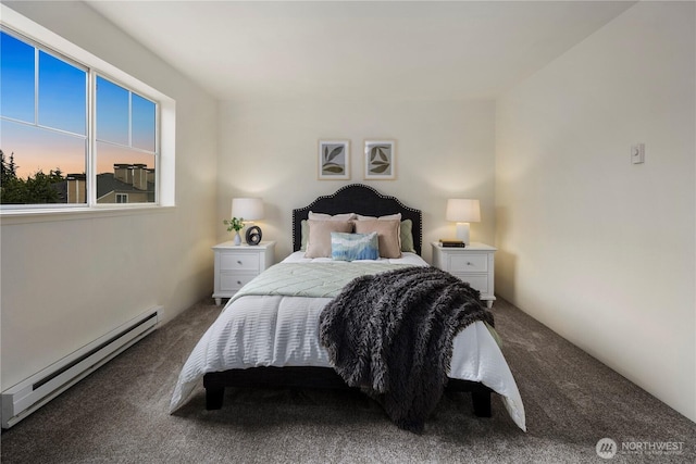 5300 Harbour Pointe Blvd Unit 302G, Mukilteo, WA 98275 - carpeted bedroom featuring baseboard heating