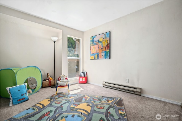 12613 SE 42nd St Unit 613, Bellevue, WA 98006 - playroom featuring baseboard heating and carpet floors