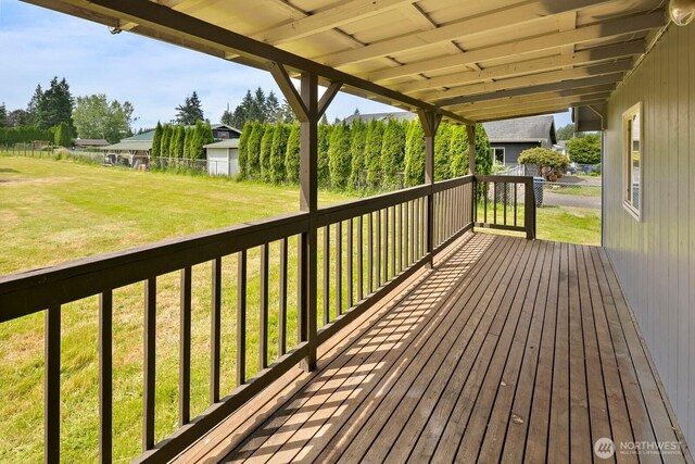 14226 44th St NE, Lake Stevens, WA 98258 - deck featuring a yard
