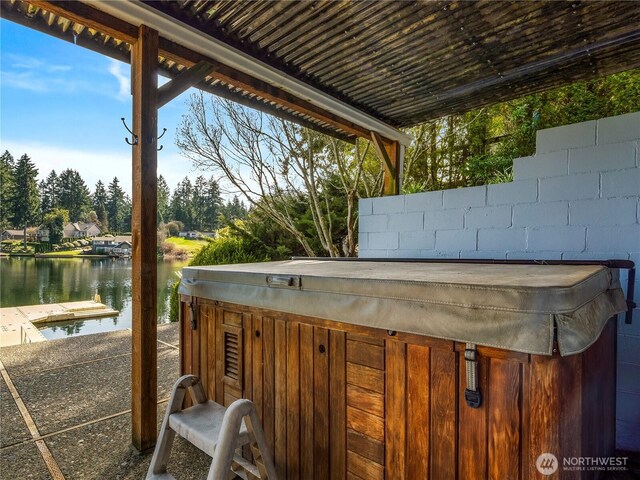 7217 20th Ave SE, Lacey, WA 98503 - wooden terrace featuring a water view