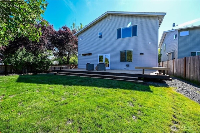 15204 48th Ave SE, Everett, WA 98208 - back of property with a fenced backyard and a deck