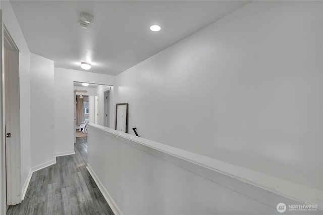 17712 17th Ave E, Spanaway, WA 98387 - corridor featuring wood finished floors and an upstairs landing