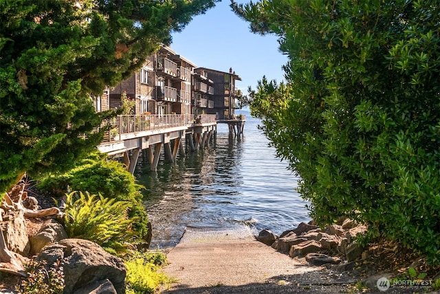 3717 Beach Dr SW Unit 113, Seattle, WA 98116 - dock area featuring a water view