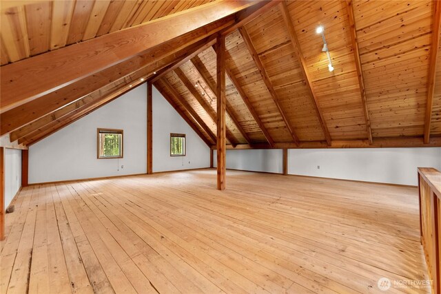 65 Fiddlers Rd, Winthrop, WA 98862 - bonus room featuring light wood-type flooring and wood ceiling