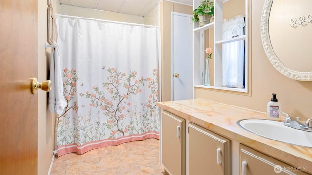 20 NE Wanda Ct, Belfair, WA 98528 - full bath featuring vanity and a shower with curtain