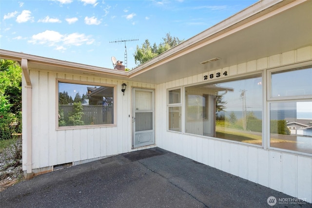 2834 Leeward Way, Bellingham, WA 98226 - doorway to property with a patio
