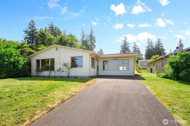 2834 Leeward Way, Bellingham, WA 98226 - ranch-style house with asphalt driveway and a front yard