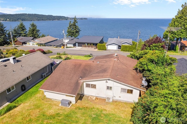 2834 Leeward Way, Bellingham, WA 98226 - aerial perspective of suburban area featuring a nearby body of water