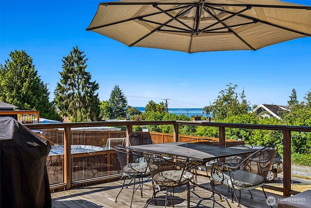 22023 11th Ave S, Des Moines, WA 98198 - deck with grilling area and outdoor dining area