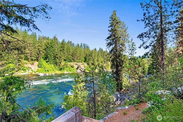 11358 River Bend Dr, Leavenworth, WA 98826 - water view with a forest