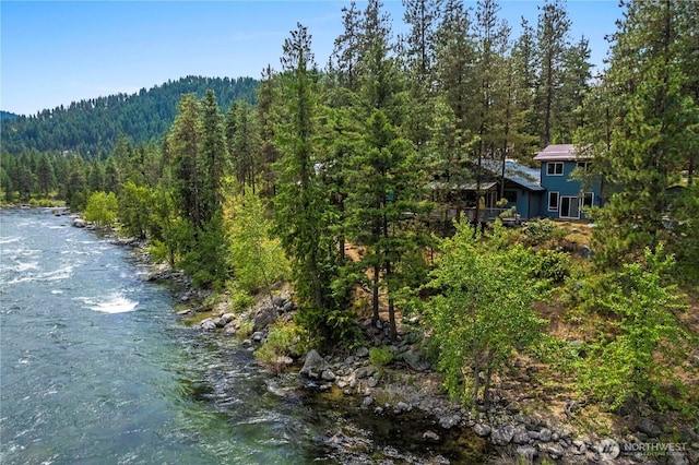 11358 River Bend Dr, Leavenworth, WA 98826 - water view with a heavily wooded area