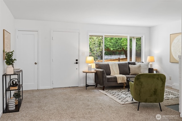 6017 Fauntleroy Way SW, Seattle, WA 98136 - living room featuring carpet and baseboards