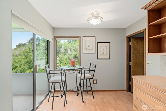 225 NE 19th St Unit 24, East Wenatchee, WA 98802 - dining area with light wood-style floors and baseboards