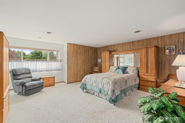 225 NE 19th St Unit 24, East Wenatchee, WA 98802 - bedroom with wood walls and carpet