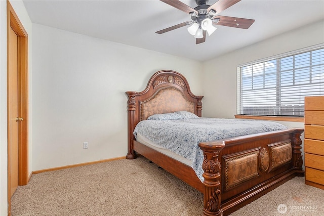 1339 Spruce St, Lynden, WA 98264 - bedroom featuring light colored carpet and a ceiling fan