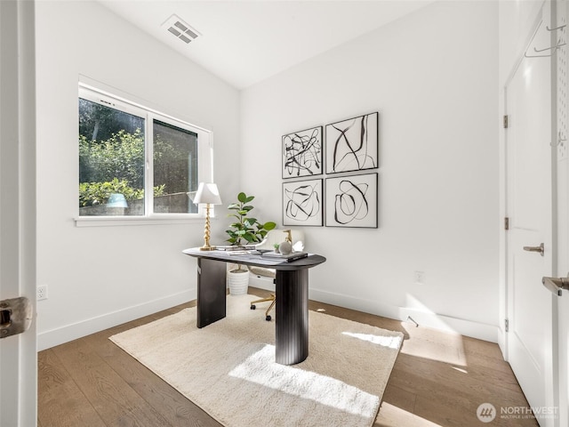 18517 96th Dr NE Unit A, Bothell, WA 98011 - office with baseboards and wood finished floors