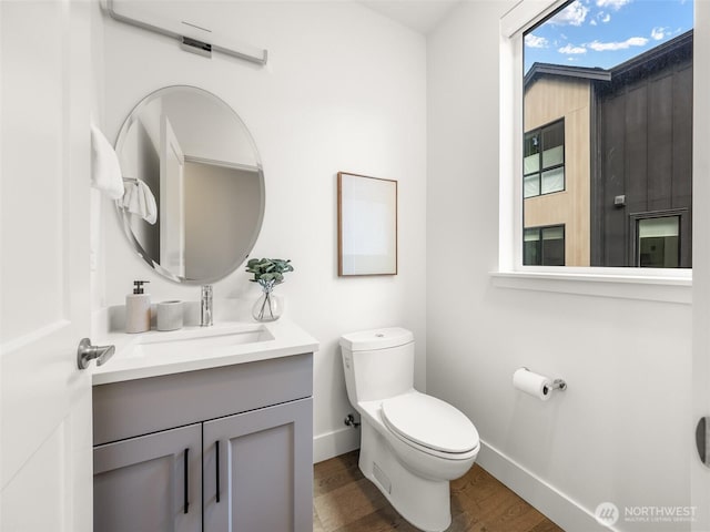 18517 96th Dr NE Unit A, Bothell, WA 98011 - half bath with wood finished floors and vanity