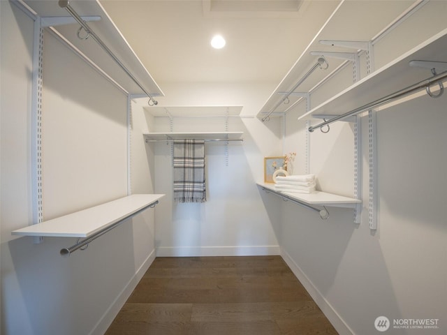 18517 96th Dr NE Unit A, Bothell, WA 98011 - spacious closet with dark wood-style flooring