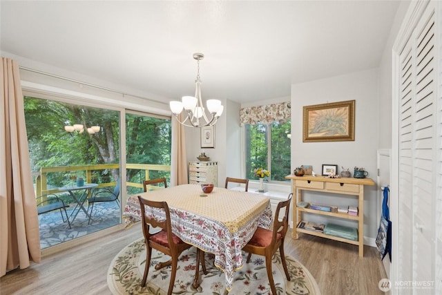 12912 62nd Ave NW Unit B5, Gig Harbor, WA 98332 - dining space featuring a chandelier and light wood-type flooring
