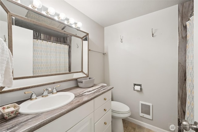 12912 62nd Ave NW Unit B5, Gig Harbor, WA 98332 - full bath featuring heating unit, vanity, and a shower with curtain