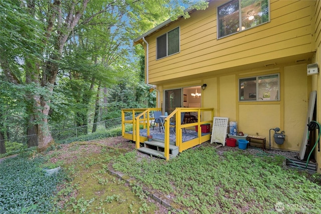 12912 62nd Ave NW Unit B5, Gig Harbor, WA 98332 - fenced backyard with a wooden deck