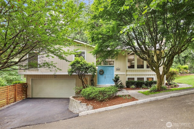 10435 NE 135th Pl, Kirkland, WA 98034 - view of front of home with asphalt driveway and an attached garage