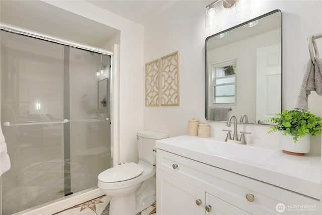 10435 NE 135th Pl, Kirkland, WA 98034 - full bathroom with vanity and a shower stall