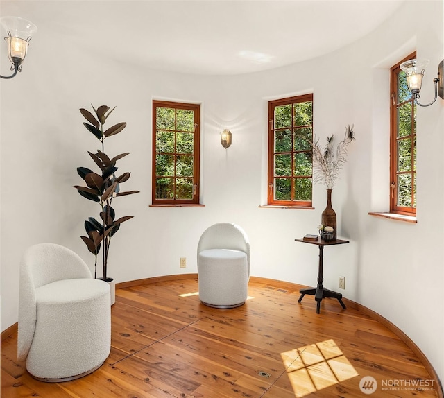 24917 Dockton Rd SW, Vashon, WA 98070 - sitting room with wood-type flooring and baseboards