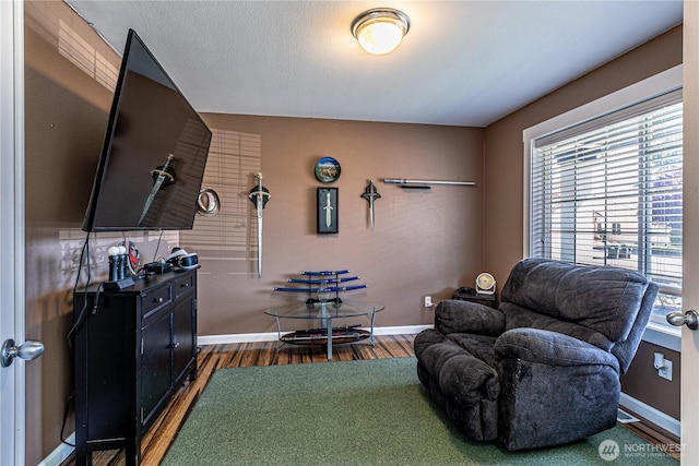 17716 25th Ave E, Tacoma, WA 98445 - living area featuring plenty of natural light and wood finished floors