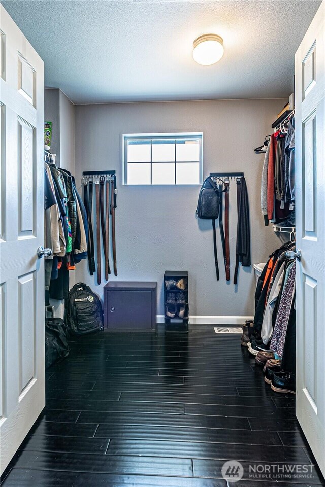 17716 25th Ave E, Tacoma, WA 98445 - exercise room with wood finished floors and a textured ceiling