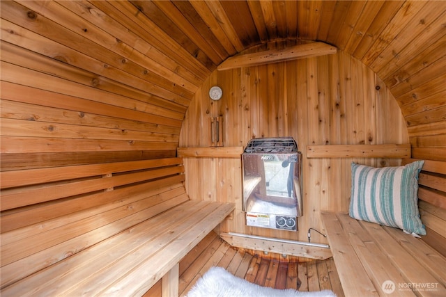 13020 112th Ave NE, Kirkland, WA 98034 - sauna / steam room featuring wood ceiling and wooden walls