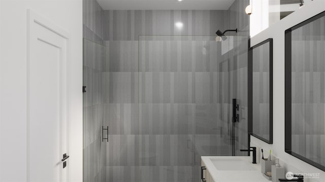 3425 Albion Pl N, Seattle, WA 98103 - full bath featuring a shower stall and vanity