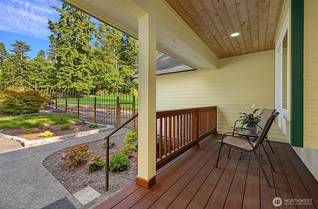 115 Quarry Rd, Port Ludlow, WA 98365 - view of wooden terrace