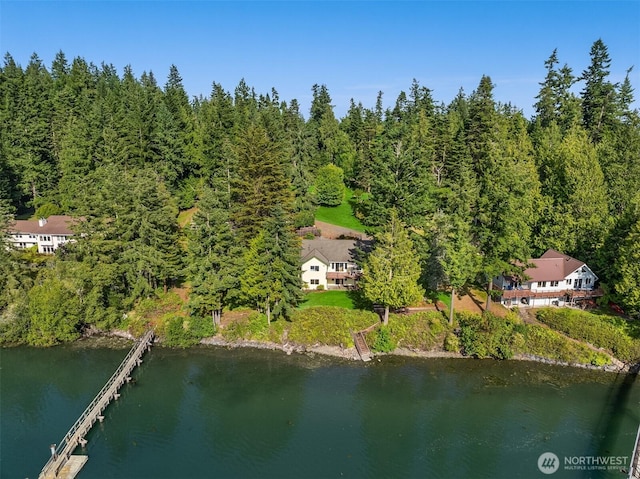115 Quarry Rd, Port Ludlow, WA 98365 - aerial view of property's location with a nearby body of water and a forest