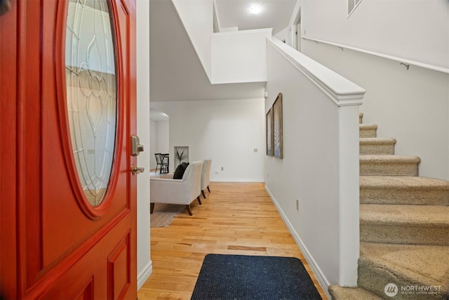 3 Spring Rd, Bellingham, WA 98229 - entrance foyer featuring light wood-style flooring and stairway