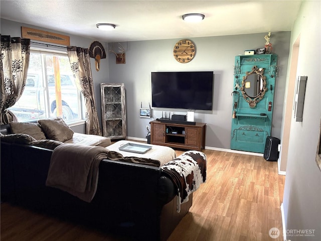 47 Pinecrest Rd, Tonasket, WA 98855 - living room with light wood-type flooring and baseboards