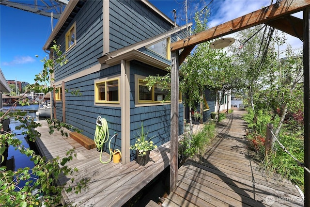 2770 Westlake Ave N Unit 6, Seattle, WA 98109 - view of side of property with a deck with water view