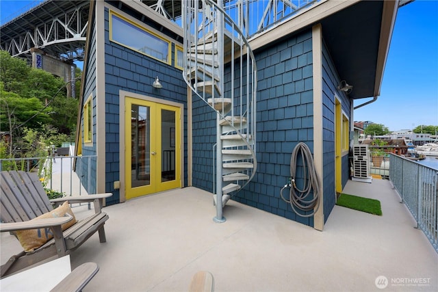 2770 Westlake Ave N Unit 6, Seattle, WA 98109 - view of patio featuring french doors