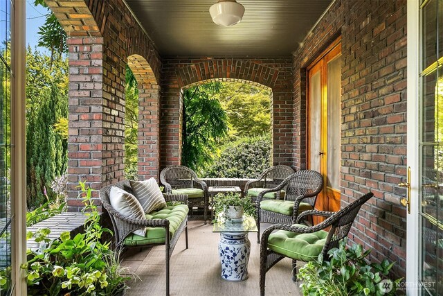 3804 S Mcclellan St, Seattle, WA 98144 - view of patio / terrace featuring an outdoor hangout area