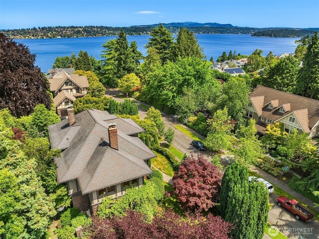 3804 S Mcclellan St, Seattle, WA 98144 - aerial view of property and surrounding area with a nearby body of water